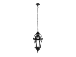 Colgante Exterior Aluminio Becrux Acabado Negro Ip44