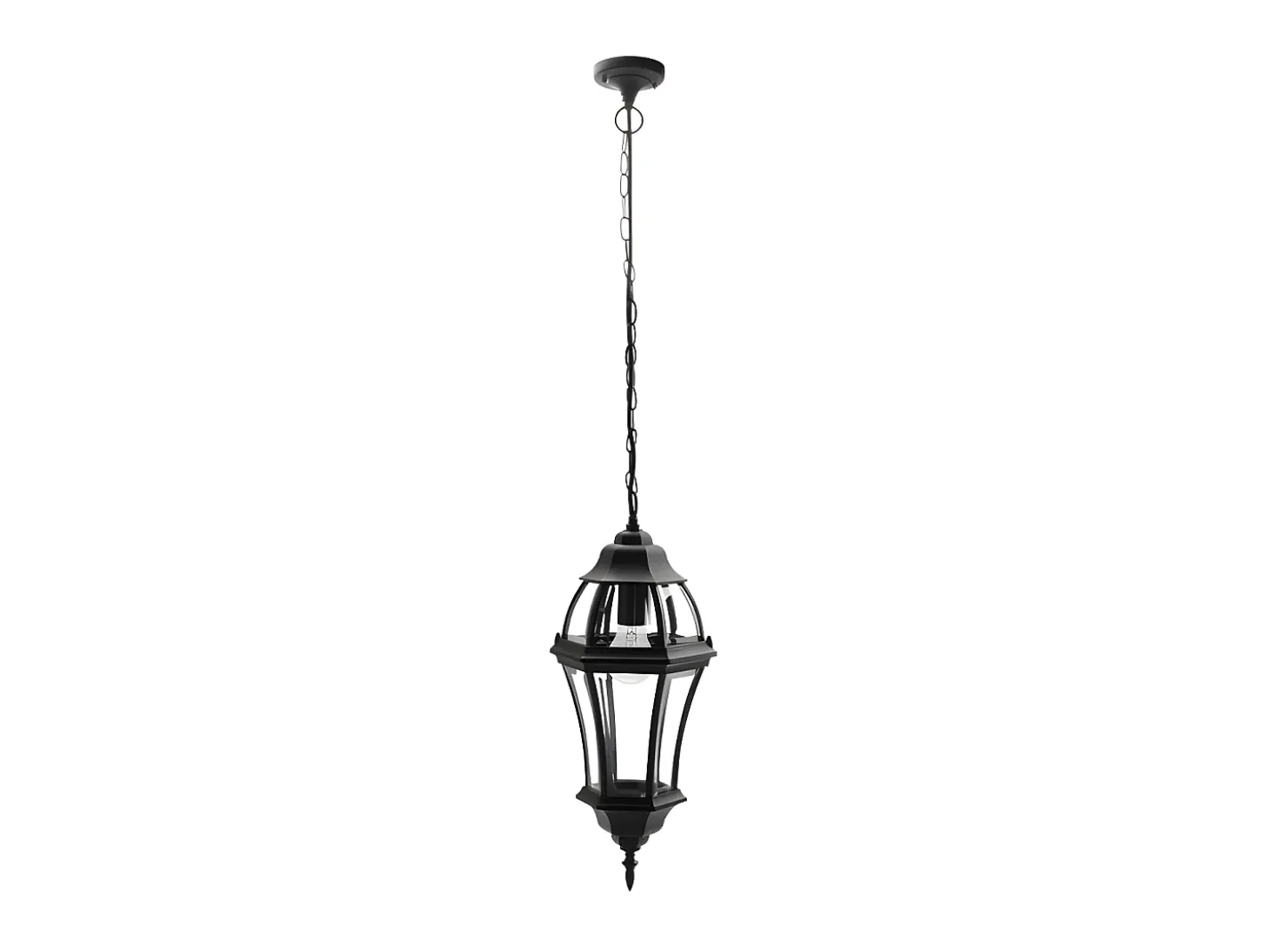 Colgante Exterior Aluminio Becrux Acabado Negro Ip44