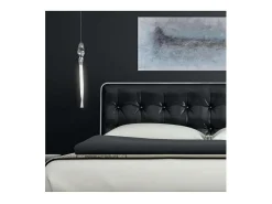Colgante led cromo modelo Mar 51 cm (alto)12 cm(ancho)12 cm(fondo)