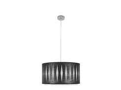 Colgante 1luz Modelo Alexandra Cromo/madera Negra Regulable