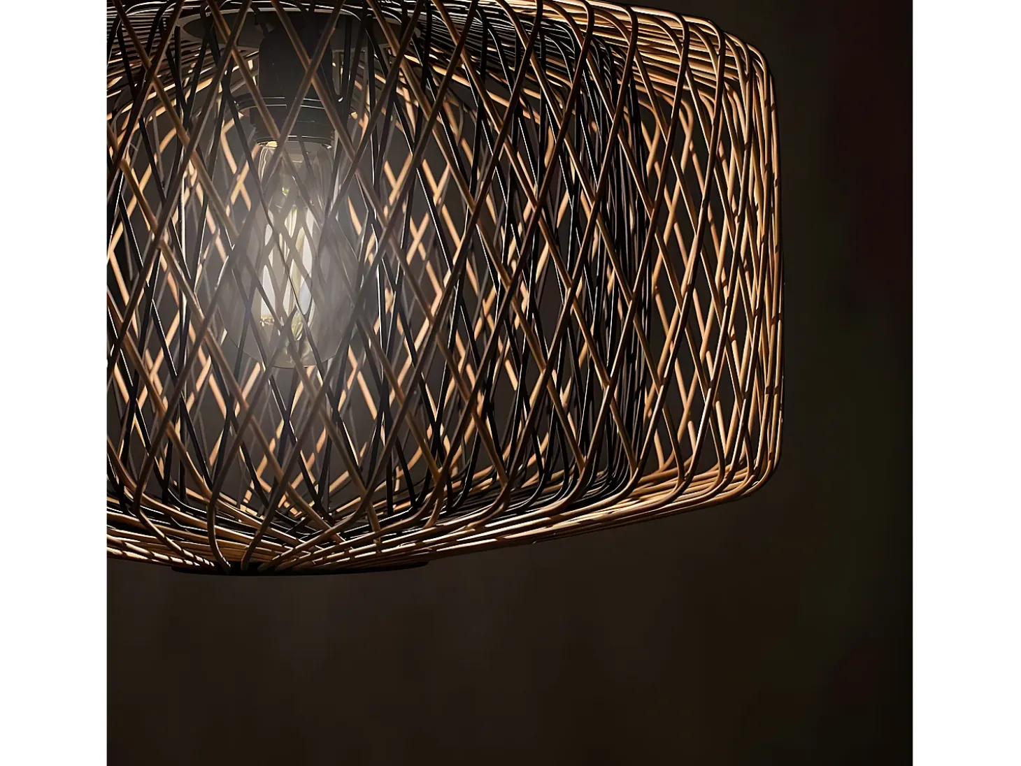 Colgante Modelo Bamboo En Bambú Natural De