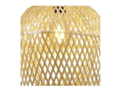 Colgante modelo Florian acabado rattan 47cm(alto) 29.5 cm(ancho) 29.5 cm(fondo.