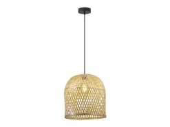 Colgante modelo Florian acabado rattan 47cm(alto) 29.5 cm(ancho) 29.5 cm(fondo.