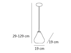 Colgante modelo Jairo acabado niquel satinado 29 cm(alto) 19 cm(ancho) 19 cm(fondo