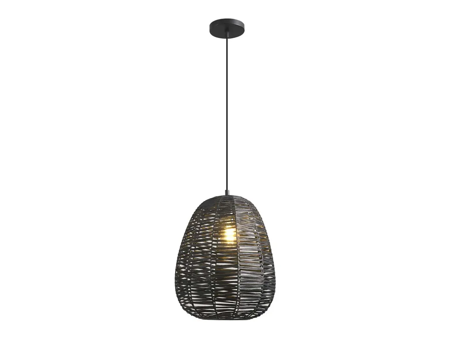 Colgante modelo Opra acabado rattan marrón 50 cm(alto)31 cm(ancho)31 cm(largo)