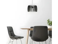 Colgante Poplar Marron Cafe De 1 Luz