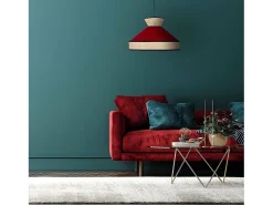 Colgante Rojo Con Detalle En Rafia 40 Fabrizio