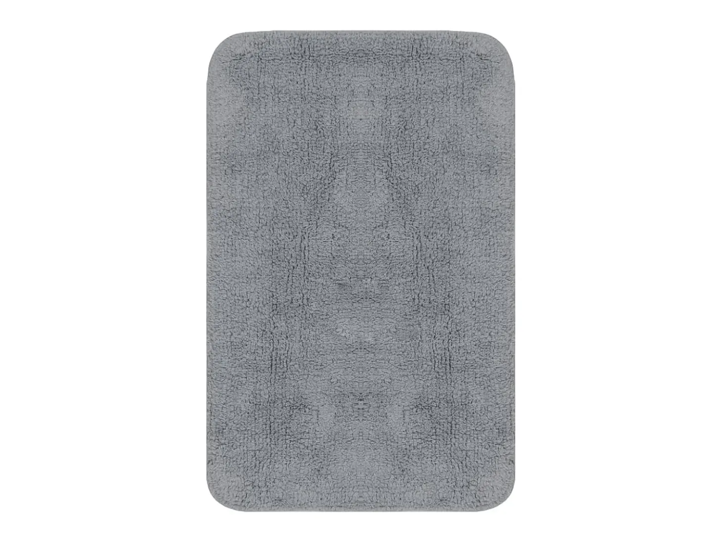 Conjunto de alfombrillas de baño de tela 3 piezas gris ES272353