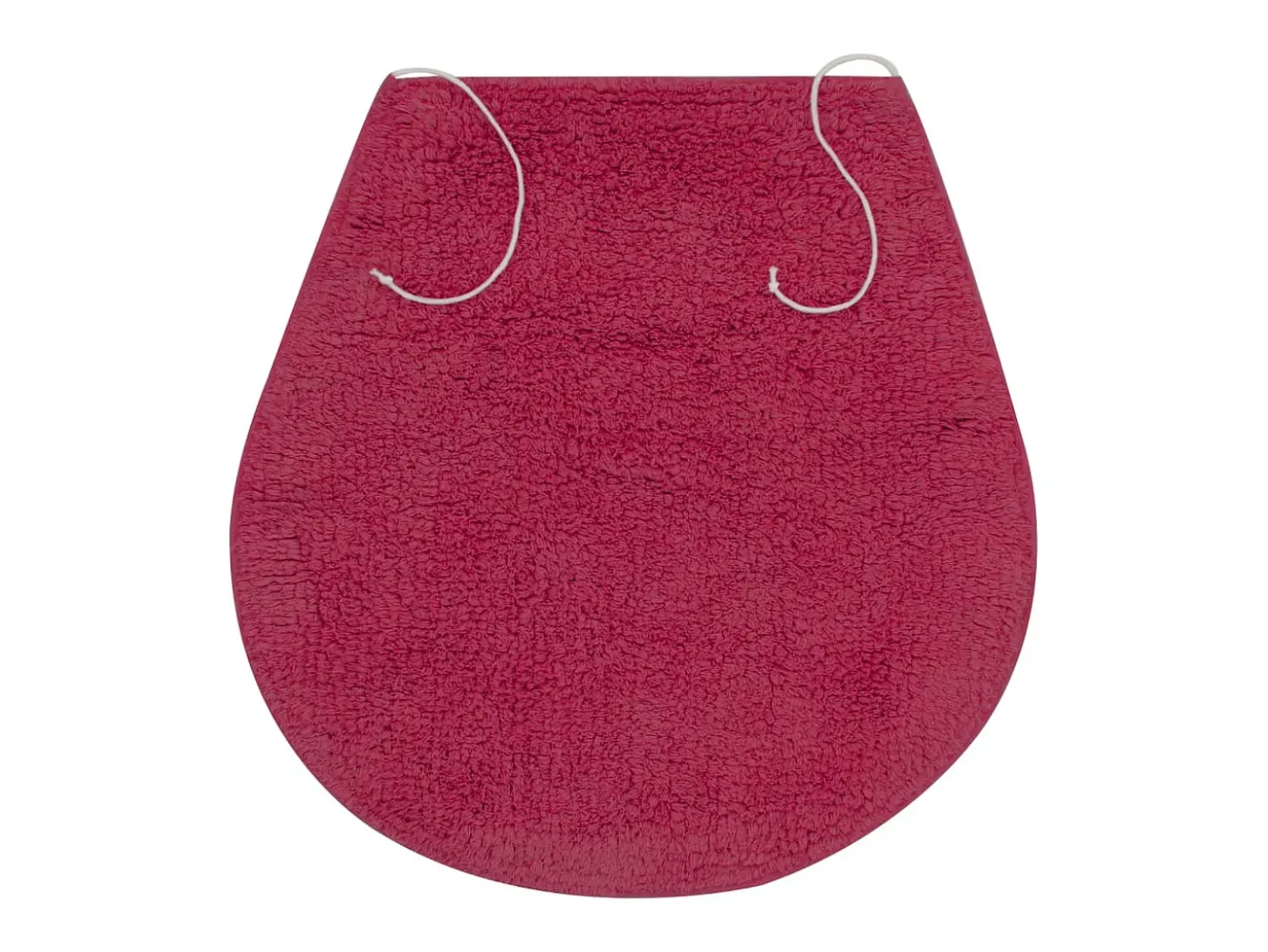 Conjunto de alfombrillas de baño de tela 3 piezas fucsia ES138634