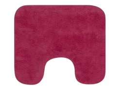 Conjunto de alfombrillas de baño de tela 3 piezas fucsia ES138634