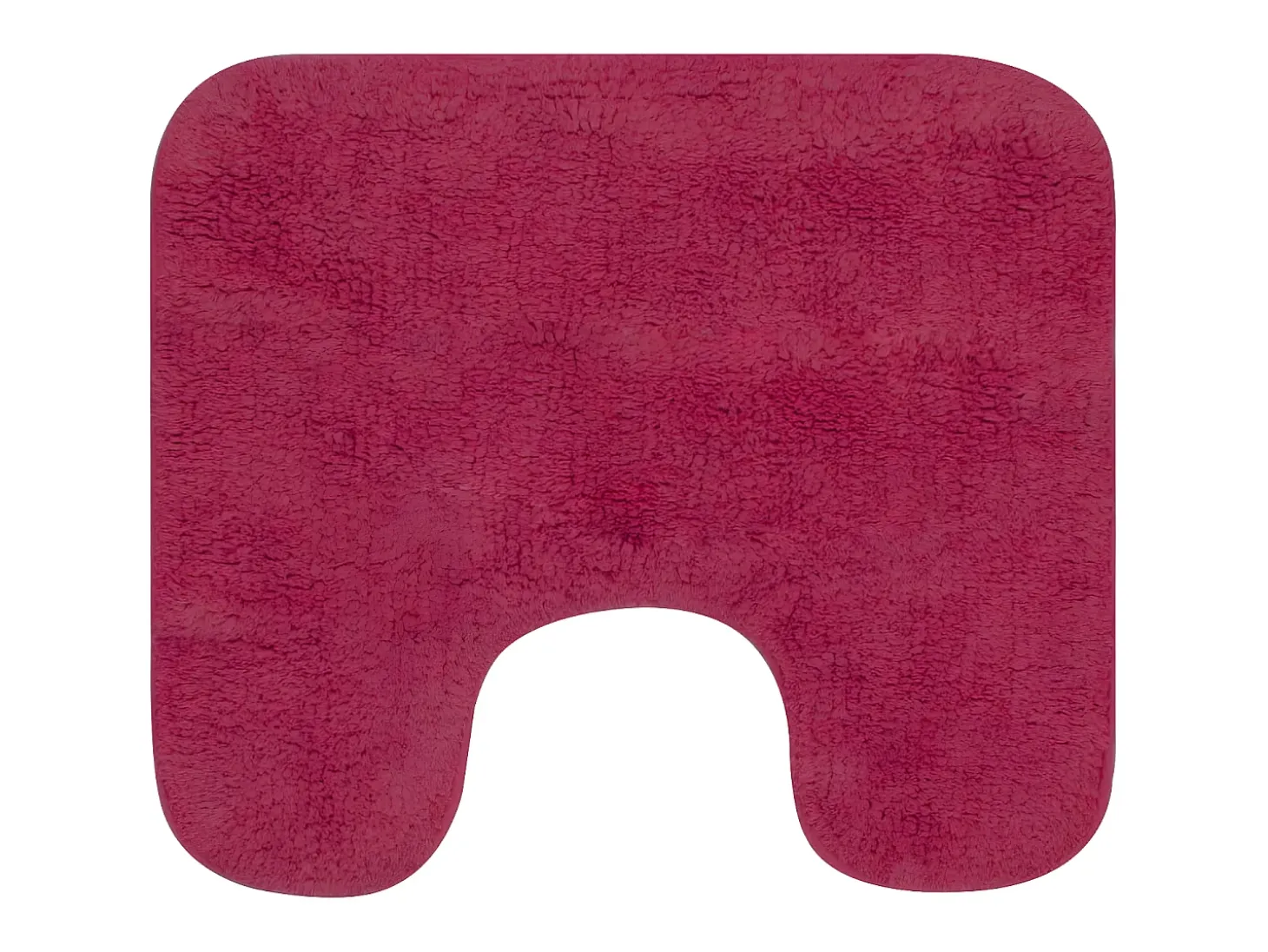 Conjunto de alfombrillas de baño de tela 3 piezas fucsia ES138634