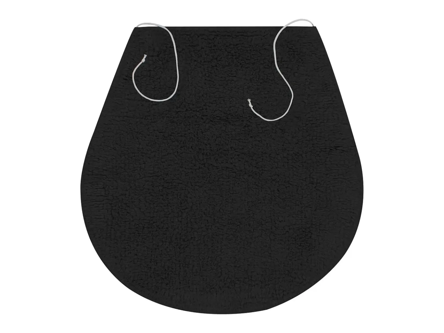 Conjunto de alfombrillas de baño de tela 3 piezas antracita ES589575