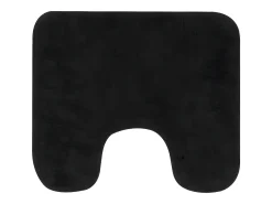 Conjunto de alfombrillas de baño de tela 3 piezas antracita ES589575