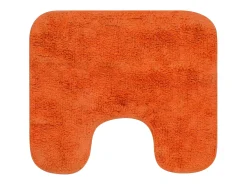 Conjunto de alfombrillas de baño de tela 2 piezas naranja ES806233