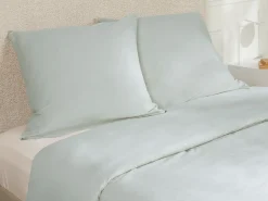 Conjunto de cama de satén 108 hilos/cm² - Funda nórdica 220 x 240 cm + 2 fundas de almohada 63 x 63 cm - Beige - TALORA de PALACIO