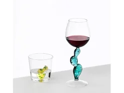 Copa de vidrio borosilicato, Cactus, turquesa 350 ml, Desert Plants