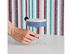 Coppa - Juego de 4 copas de cóctel y vino aromático de 25 cl, diseño elegante - Zafferano, fabricadas en Italia