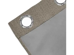 Cortina con ojales 100% blackout 135x250 cm ECLIPSE taupe