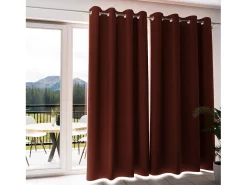 Cortina con ojales 100% blackout 135x250 cm ECLIPSE ladrillo, por Soleil d'Ocre