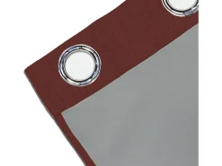Cortina con ojales aislante y 100% Blackout 135x250 cm ECLIPSE ladrillo, por Soleil d'ocre