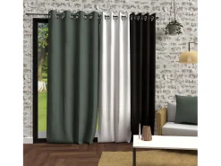 Cortina con ojales de microfibra lavados 135x250 cm BOHEME kaki