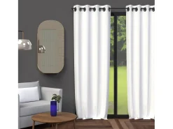 Cortina con ojales 135X250 cm BLACKOUT blanco
