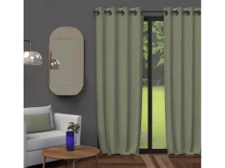 Cortina con ojales 135X250 cm BLACKOUT caqui