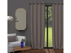 Cortina con ojales 135X250 cm BLACKOUT moka