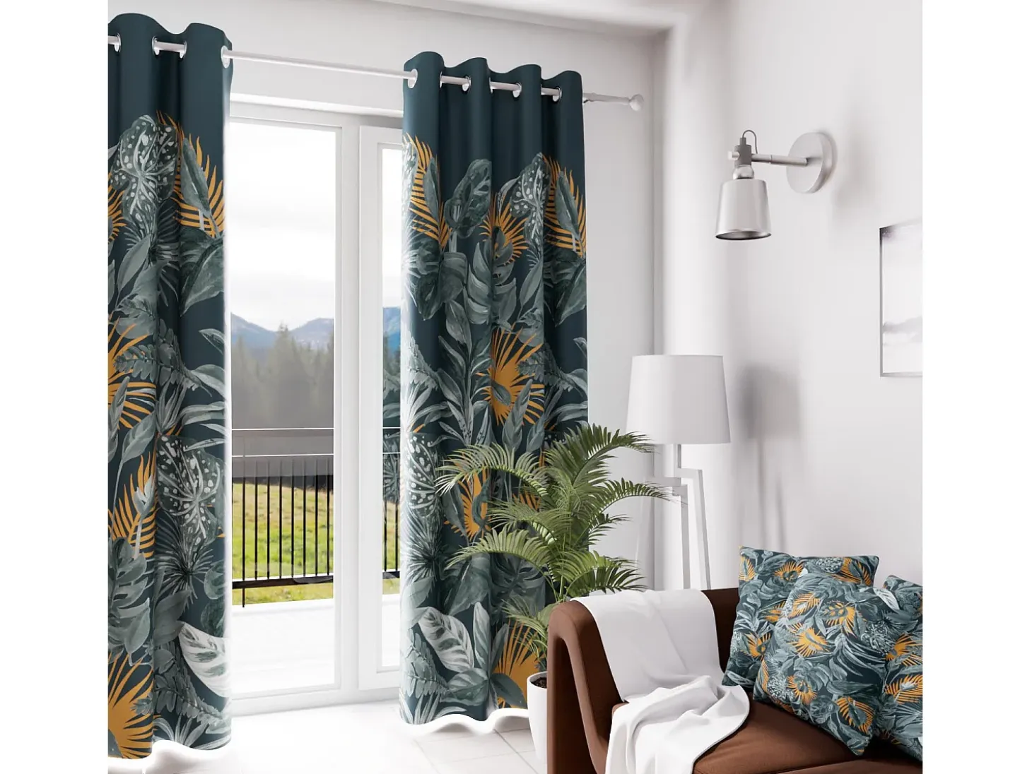 Cortina con ojales 135x250 cm TROPIC