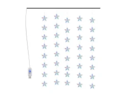 Cortina de luces estrellas 200 LEDs de colores 8 funciones