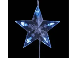 Cortina de luces estrellas 200 LEDs azul 8 funciones
