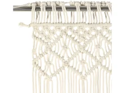 Cortina de macramé algodón 140x240 cm ES275096