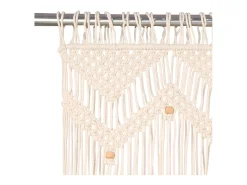 Cortina de macramé algodón 140x240 cm ES149540