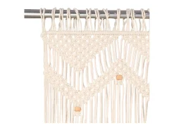 Cortina de macramé algodón 140x240 cm ES149540