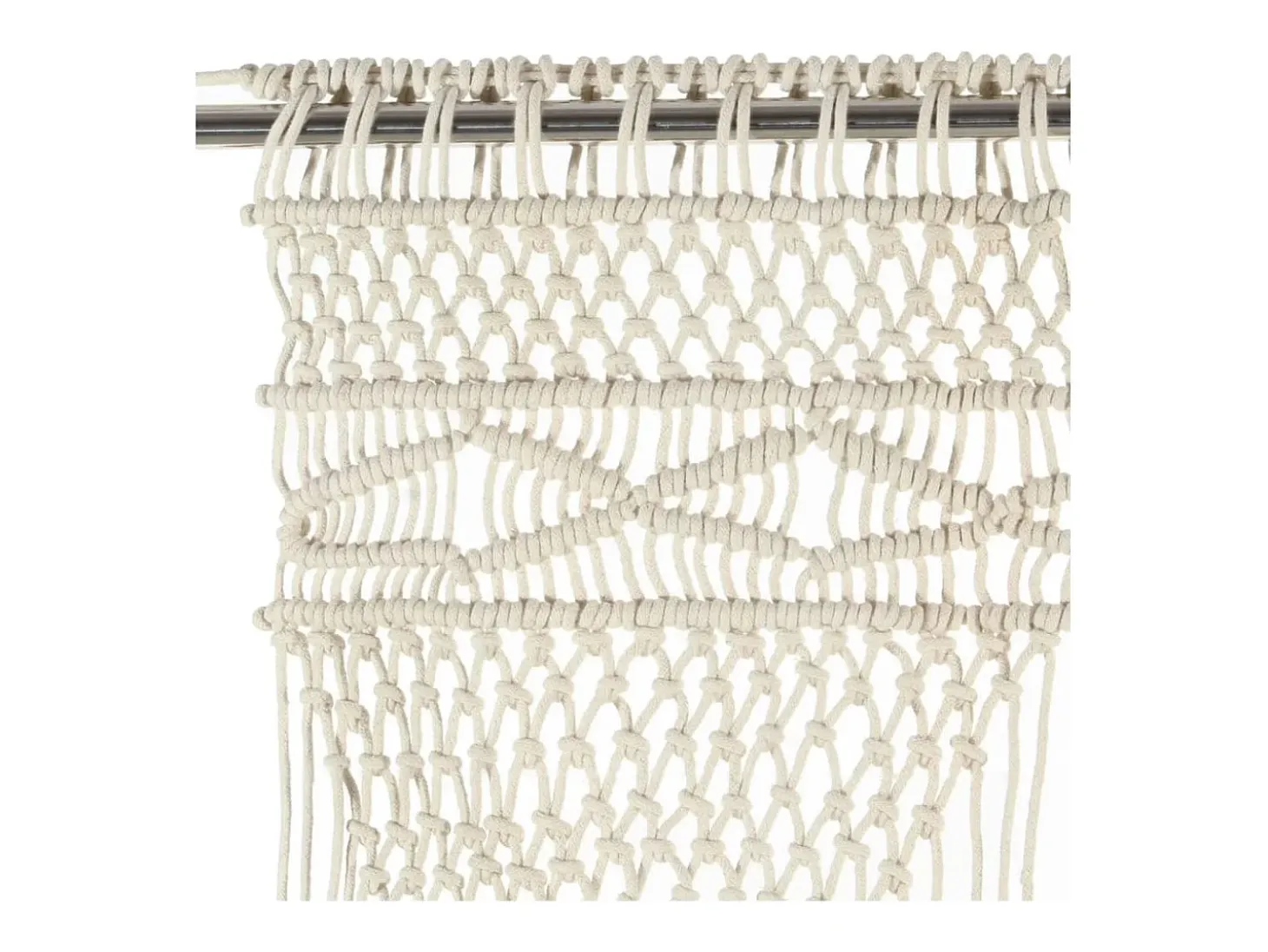 Cortina de macramé algodón 140x240 cm ES614485