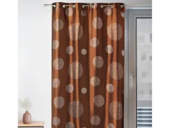 Cortina de mobiliario de tafetán estampada plata 140 x 260 cm