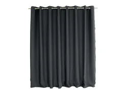 Cortina opaca de alambre negro de gran anchura 300 x 240 cm