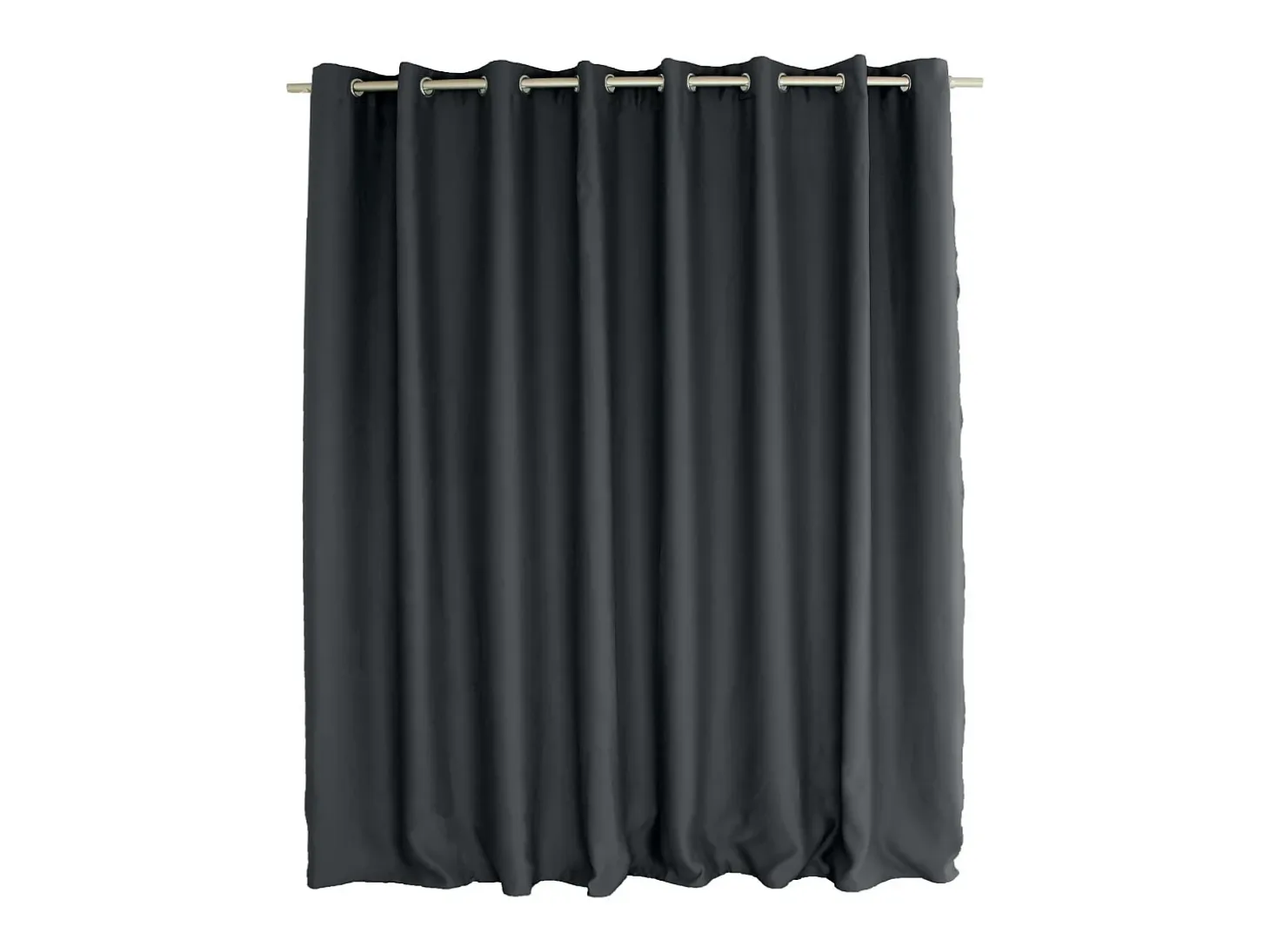 Cortina opaca de alambre negro de gran anchura 300 x 240 cm