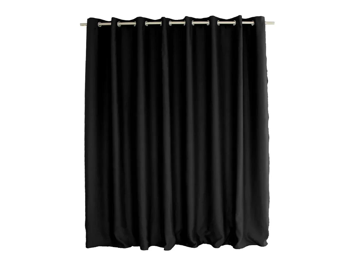 Cortina opaca de alambre negro de gran anchura 300 x 240 cm