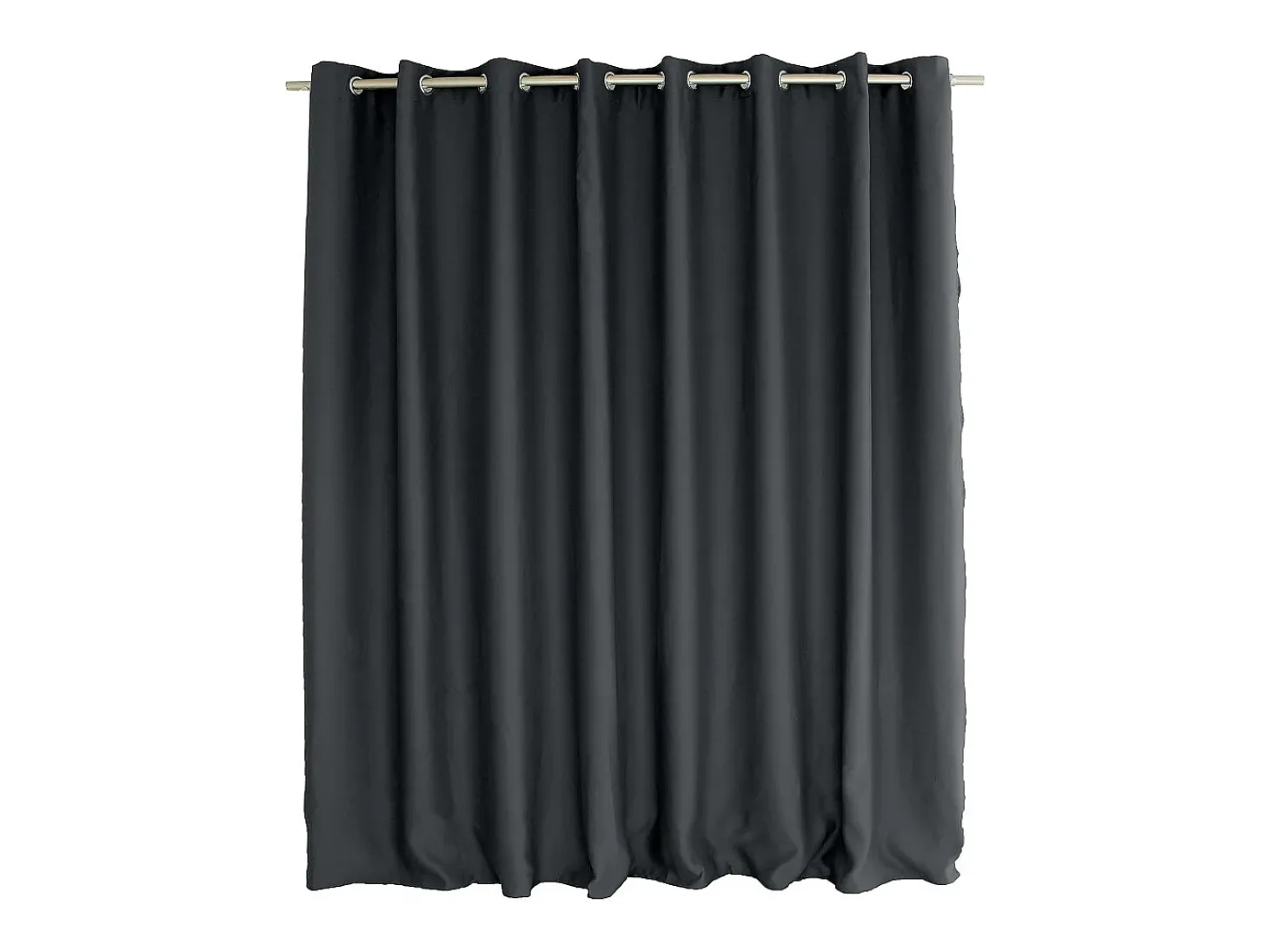 Cortina opaca de alambre negro de gran anchura 300 x 240 cm
