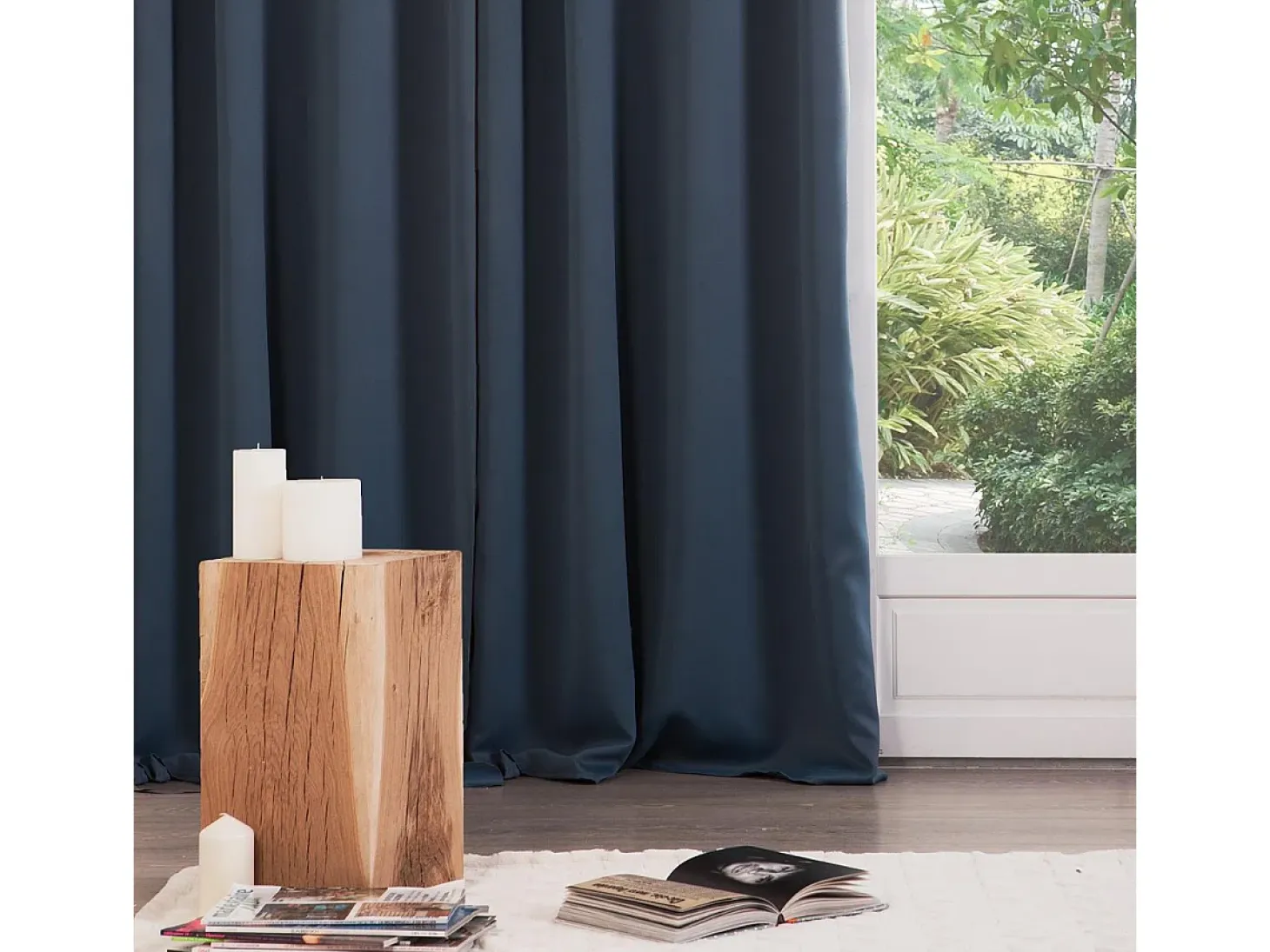 Cortinas Atmosphera Opaco 135 x 240 cm Poliéster Verde