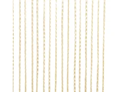 Cortinas de flecos 2 piezas 140x250 cm crema ES491975