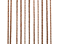 Cortinas de flecos 2 piezas 100x250 cm marrón ES865698