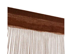 Cortinas de flecos 2 piezas 100x250 cm marrón ES865698