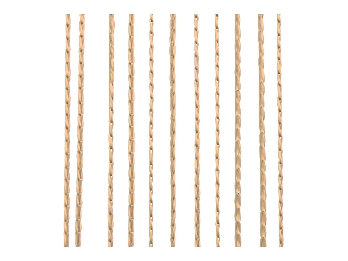 Cortinas de flecos 2 piezas 140x250 cm beige ES960563