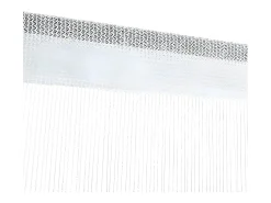 Cortinas de flecos 2 piezas 140x250 cm blancas ES329177