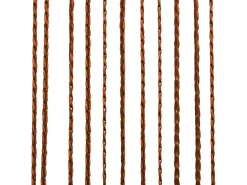 Cortinas de flecos 2 piezas 140x250 cm marrón ES123888