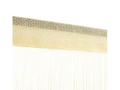 Cortinas de flecos 2 piezas 100x250 cm crema ES882244