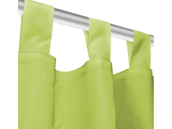 Cortinas de micro-raso con bucles 2 unidades 140x175cm verde ES376622