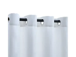 Cortinas opacas anillas de metal 2 pzas blanco crudo 140x245 cm ES645231